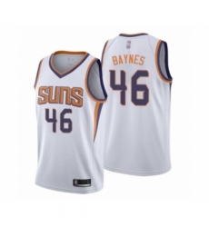 Men's Phoenix Suns #46 Aron Baynes Authentic White Basketball Jersey - Association Edition