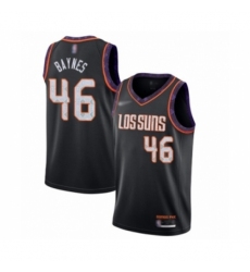 Men's Phoenix Suns #46 Aron Baynes Swingman Black Basketball Jersey - 2019-20 City Edition