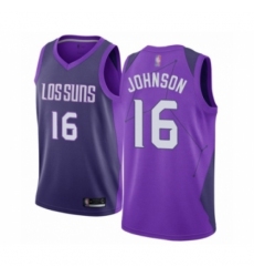 Women's Phoenix Suns #16 Tyler Johnson Swingman Purple Basketball Jersey - City Edition