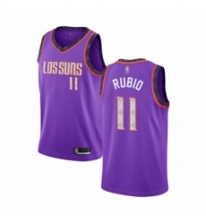 Men's Phoenix Suns #11 Ricky Rubio Authentic Purple Basketball Jersey - 2018 19 City Edition