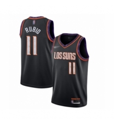 Men's Phoenix Suns #11 Ricky Rubio Swingman Black Basketball Jersey - 2019 20 City Edition