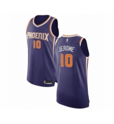 Men's Phoenix Suns #10 Ty Jerome Authentic Purple Basketball Jersey - Icon Edition