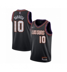 Men's Phoenix Suns #10 Leandro Barbosa Swingman Black Basketball Jersey - 2019 20 City Edition
