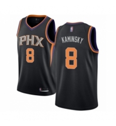 Men's Phoenix Suns #8 Frank Kaminsky Authentic Black Basketball Jersey Statement Edition