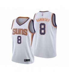 Men's Phoenix Suns #8 Frank Kaminsky Authentic White Basketball Jersey - Association Edition