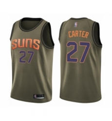 Youth Phoenix Suns #27 Jevon Carter Swingman Green Salute to Service Basketball Jersey