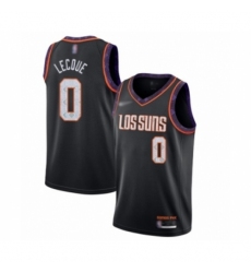 Men's Phoenix Suns #0 Jalen Lecque Swingman Black Basketball Jersey - 2019 20 City Edition