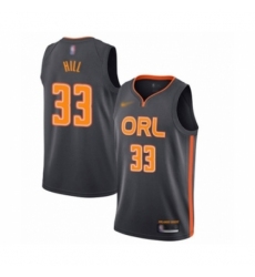 Men's Orlando Magic #33 Grant Hill Swingman Charcoal Basketball Jersey - 2019 20 City Edition