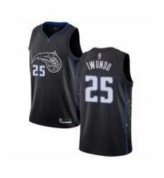 Men's Orlando Magic #25 Wes Iwundu Authentic Black Basketball Jersey - City Edition