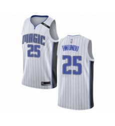 Men's Orlando Magic #25 Wes Iwundu Authentic White Basketball Jersey - Association Edition