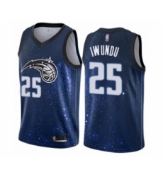 Women's Orlando Magic #25 Wes Iwundu Swingman Blue Basketball Jersey - City Edition