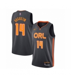 Men's Orlando Magic #14 D.J. Augustin Swingman Charcoal Basketball Jersey - 2019 20 City Edition