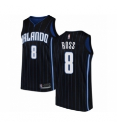 Men's Orlando Magic #8 Terrence Ross Authentic Black Basketball Jersey Statement Edition