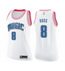 Women's Orlando Magic #8 Terrence Ross Swingman White Pink Fashion Basketball Jersey