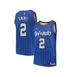 Men's Orlando Magic #2 Al-Farouq Aminu Authentic Blue Hardwood Classics Basketball Jersey