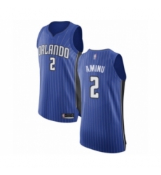 Men's Orlando Magic #2 Al-Farouq Aminu Authentic Royal Blue Basketball Jersey - Icon Edition