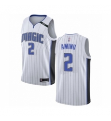 Men's Orlando Magic #2 Al-Farouq Aminu Authentic White Basketball Jersey - Association Edition