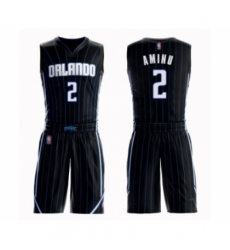 Men's Orlando Magic #2 Al-Farouq Aminu Swingman Black Basketball Suit Jersey Statement Edition