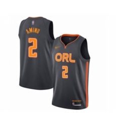 Men's Orlando Magic #2 Al-Farouq Aminu Swingman Charcoal Basketball Jersey - 2019-20 City Edition