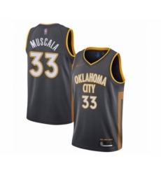 Men's Oklahoma City Thunder #33 Mike Muscala Swingman Charcoal Basketball Jersey - 2019-20 City Edition