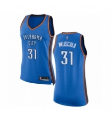 Women's Oklahoma City Thunder #31 Mike Muscala Swingman Royal Blue Basketball Jersey - Icon Edition