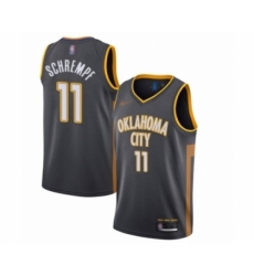 Women's Oklahoma City Thunder #11 Detlef Schrempf Swingman Charcoal Basketball Jersey - 2019 20 City Edition