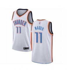 Men's Oklahoma City Thunder #11 Abdel Nader Authentic White Basketball Jersey - Association Edition