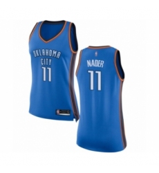 Women's Oklahoma City Thunder #11 Abdel Nader Swingman Royal Blue Basketball Jersey - Icon Edition