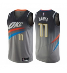 Youth Oklahoma City Thunder #11 Abdel Nader Swingman Gray Basketball Jersey - City Edition