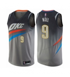 Women's Oklahoma City Thunder #9 Nerlens Noel Swingman Gray Basketball Jersey - City Edition