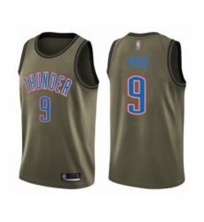 Youth Oklahoma City Thunder #9 Nerlens Noel Swingman Green Salute to Service Basketball Jersey