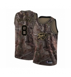 Women's Oklahoma City Thunder #8 Danilo Gallinari Swingman Camo Realtree Collection Basketball Jersey