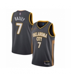 Men's Oklahoma City Thunder #7 Darius Bazley Swingman Charcoal Basketball Jersey - 2019 20 City Edition