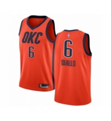 Women's Oklahoma City Thunder #6 Hamidou Diallo Orange Swingman Jersey - Earned Edition