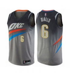 Women's Oklahoma City Thunder #6 Hamidou Diallo Swingman Gray Basketball Jersey - City Edition