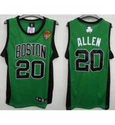 Celtics #20 Ray Allen Stitched Green Black Number Final Patch NBA Jersey