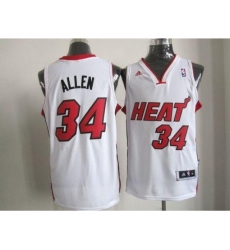 Revolution 30 Heat #34 Ray Allen White Stitched NBA Jersey