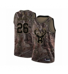 Men's Milwaukee Bucks #26 Kyle Korver Swingman Camo Realtree Collection Basketball Jersey