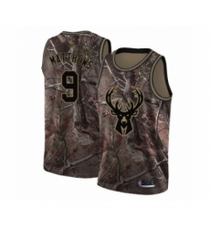 Men's Milwaukee Bucks #9 Wesley Matthews Swingman Camo Realtree Collection Basketball Jersey