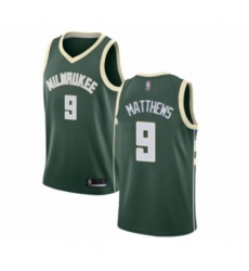 Youth Milwaukee Bucks #9 Wesley Matthews Swingman Green Basketball Jersey - Icon Edition