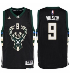 Milwaukee Bucks #9 D J  Wilson Alternate Black New Swingman Stitched NBA Jersey