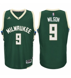 Milwaukee Bucks #9 D J  Wilson Road Green New Swingman Stitched NBA Jersey