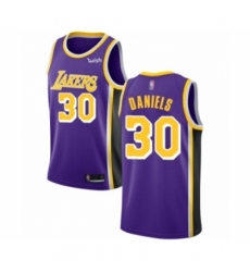 Men's Los Angeles Lakers #30 Troy Daniels Authentic Purple Basketball Jersey - Statement Edition