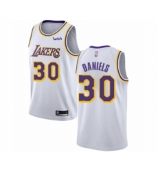 Men's Los Angeles Lakers #30 Troy Daniels Authentic White Basketball Jersey - Association Edition