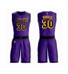 Youth Los Angeles Lakers #30 Troy Daniels Swingman Purple Basketball Suit Jersey - City Edition