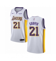 Women's Los Angeles Lakers #21 Michael Cooper Authentic White Basketball Jersey - Association Edition