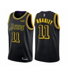 Men's Los Angeles Lakers #11 Avery Bradley Authentic Black City Edition Basketball Jersey