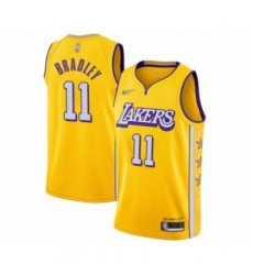 Men's Los Angeles Lakers #11 Avery Bradley Swingman Gold 2019-20 City Edition Basketball Jersey