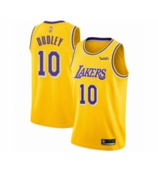 Youth Los Angeles Lakers #10 Jared Dudley Swingman Gold Basketball Jersey - Icon Edition