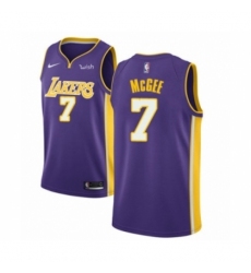 Men's Los Angeles Lakers #1 JaVale McGee Authentic Purple Basketball Jersey - Statement Edition